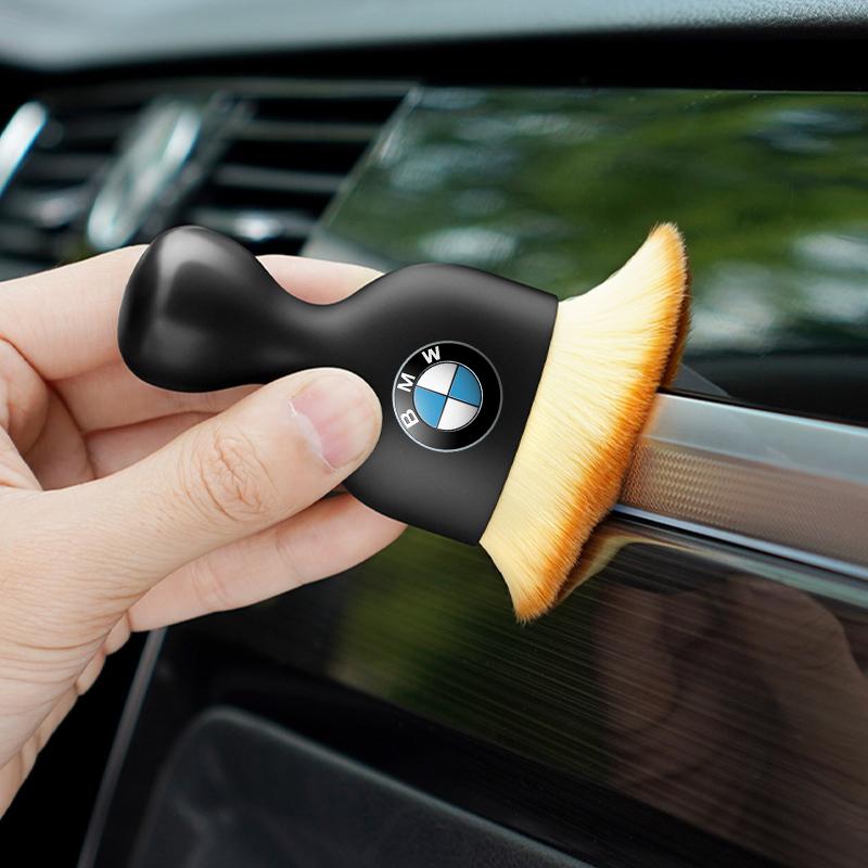 Emblema de Coche Limpieza Cepillo Suave Herramienta Quita Polvo Accesorios Para BMW F20 E36 E92 E87 E30 E46 E91 F31 X5 E53 E34 F11 E70 X1 X3