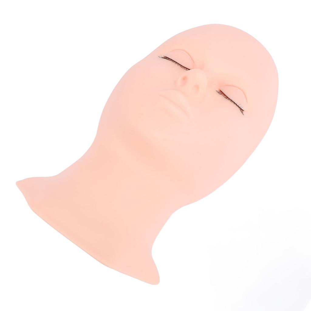 Lash Mannequin Head Silicone Removable Eyelid Realistic Multipurpose Makeup Practice Mannequin Head