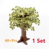 Bausteine Baum Blume Sets Stadt Pflanze Garten Bonsai Wald Natürliche Stadt Straßenansicht Park Dschungel MOC Modell Spielzeug Für Kinder