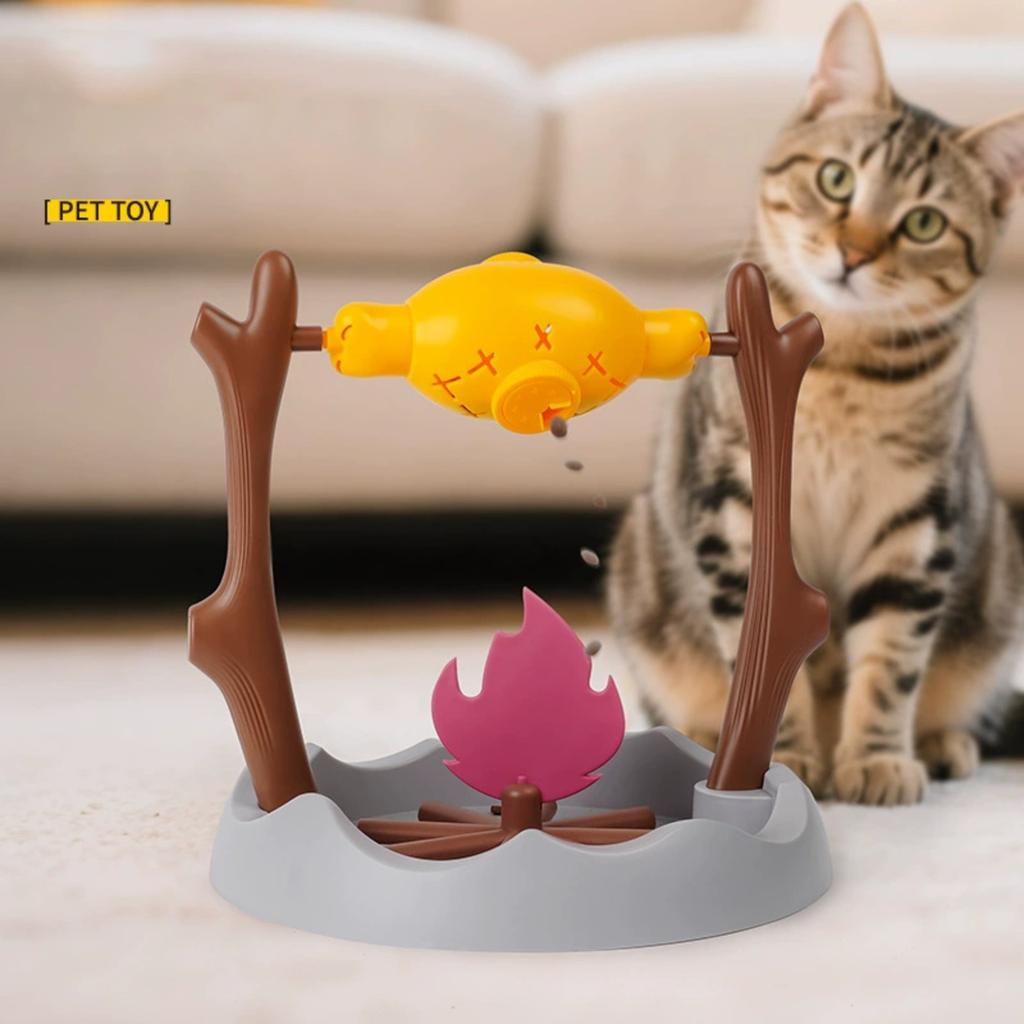 Pet Roast Meat Tumbling Intelligence Development Missing Food Toy Optional Automatic Feeder Sniff Training