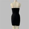 European & American Rhinestone Off-Shoulder Bandage Party Dress
