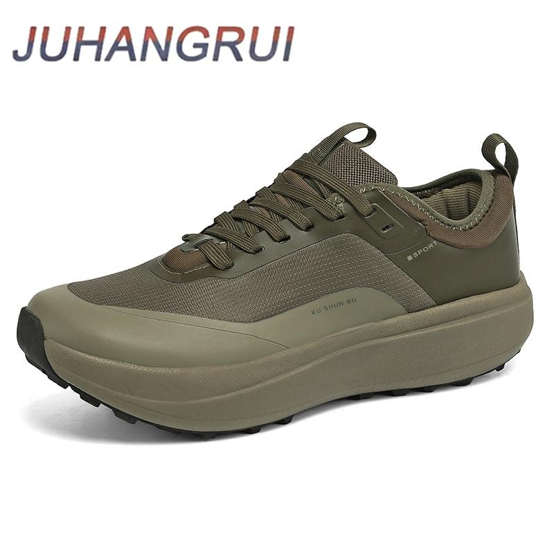 Breathable New Mens Sneakers Lightweight Men Casual Walking Shoes Lace-Up Comfortable Hiking Climbing Shoe Jogging Shoe Non-slip