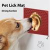 Pet Lick Mat Honeycomb Pattern Slow Feeder Anti-Choke Suction Cup Licking Pad for Dogs/Cats