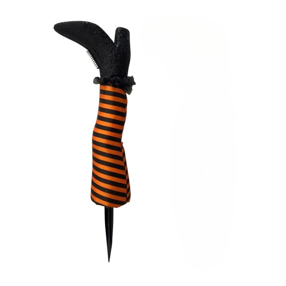 1PCS Halloween Decoration Evil Witch Leg Decoration Inverted Evil Witch Feet Boots Stakes Courtyard Lawn Outdoor Garden Props