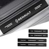 Carbon Fiber Car Door Sill Threshold Anti Scratch Protective Stickers Decals for Renault Sport Duster Megane 2 3 Accessories XX1