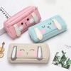 Large-Capacity Cartoon Rabbit Face Design Multi-Layer Pencil Case for Boys Girls Primary School Students Kindergarten