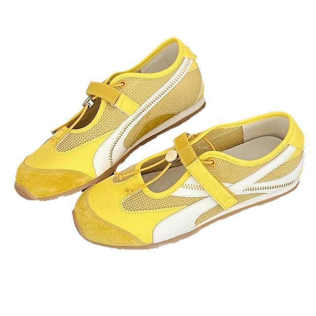 Ballet retro style niche Dexun Mary Jane women's shoes 2025 summer thin breathable mesh versatile lightweight board shoes