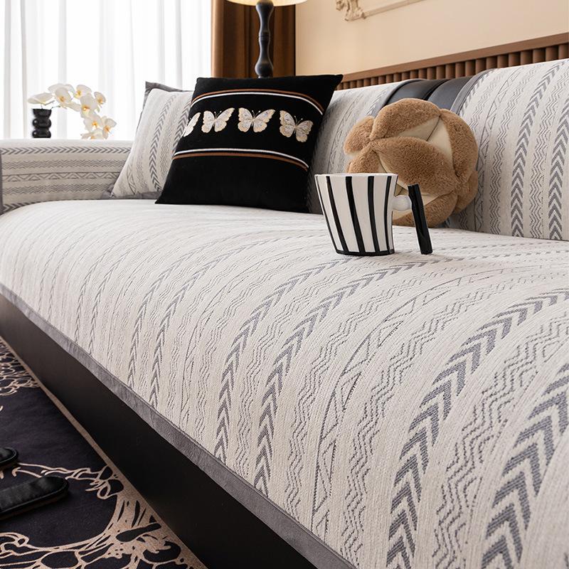 Neues Anti-Katzenkratz-Französisches Sofakissen, Universelles Rutschfestes Sitzkissen für Alle Jahreszeiten, Einfacher Sofabezug Abdeckung Tuch Handtuch