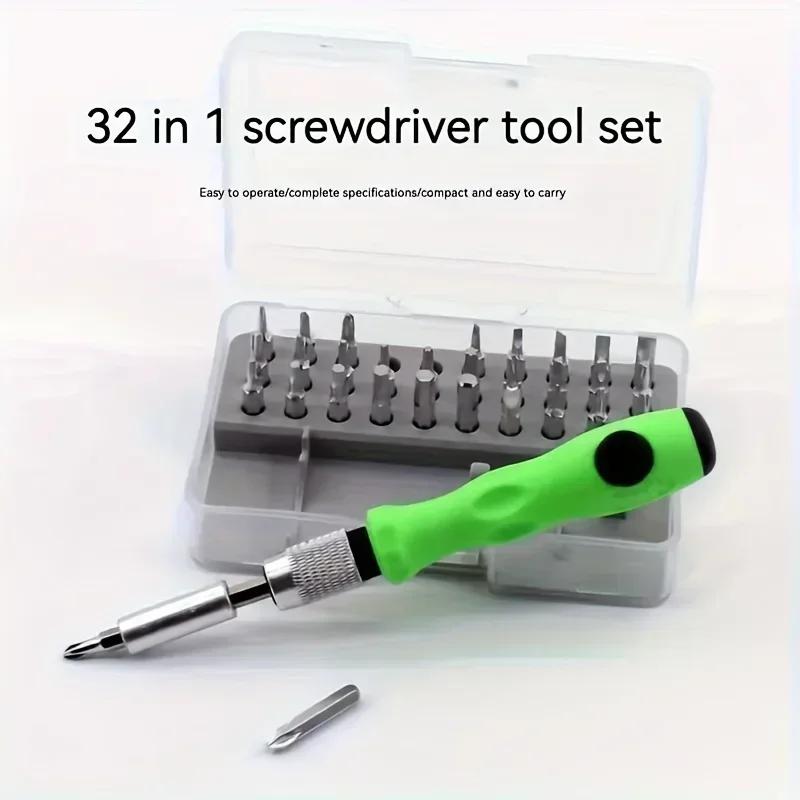 32-in-1 Precision Screwdriver Set – Mini Magnetic Tool Kit with Adjustable Extension Rod for Phone, iPad & Camera Repairs