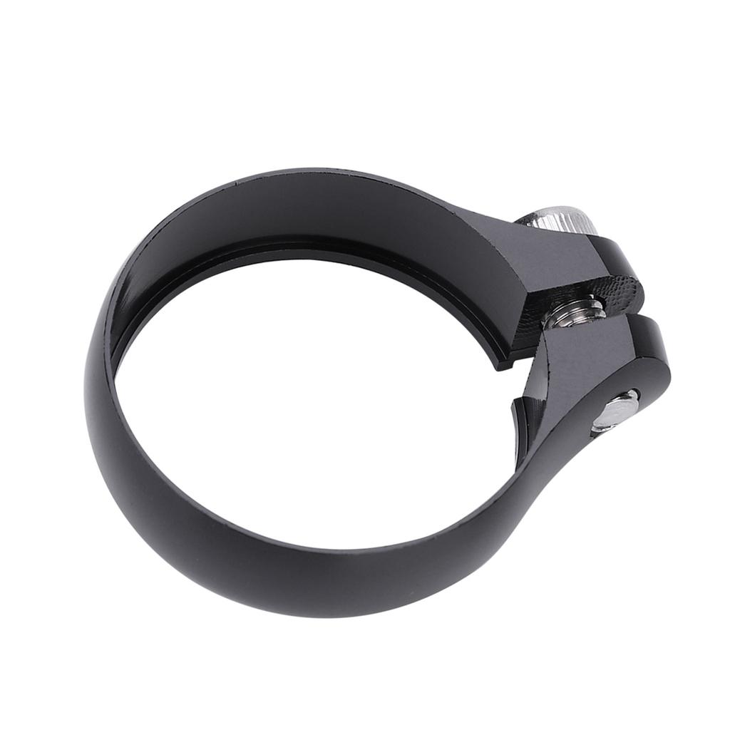 Bike Bicycle Bolt Clamp 31.8mm for 27.2 Seatpost Super Light (Black)
