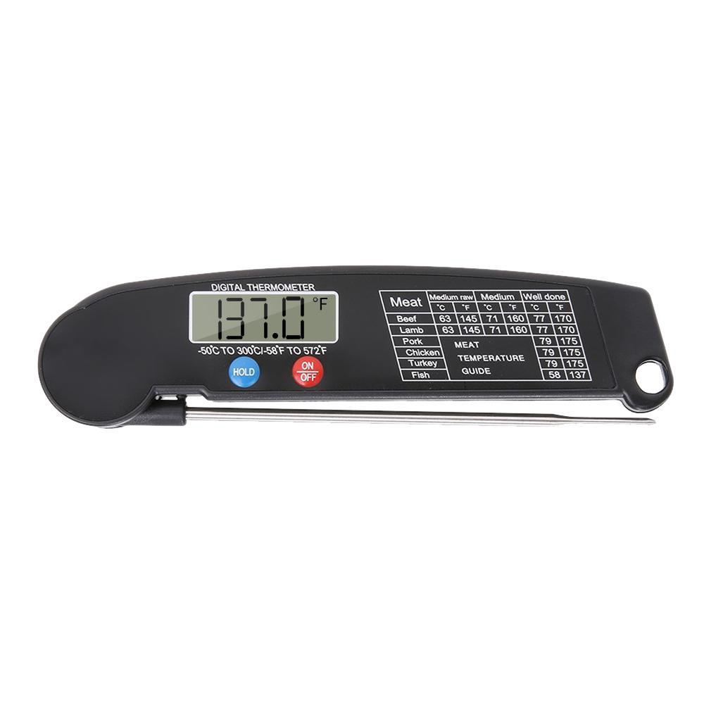 Thermometer Digital Sofortlese Fleischthermometer Lebensmittel Kochtemperaturtester mit Drehbar