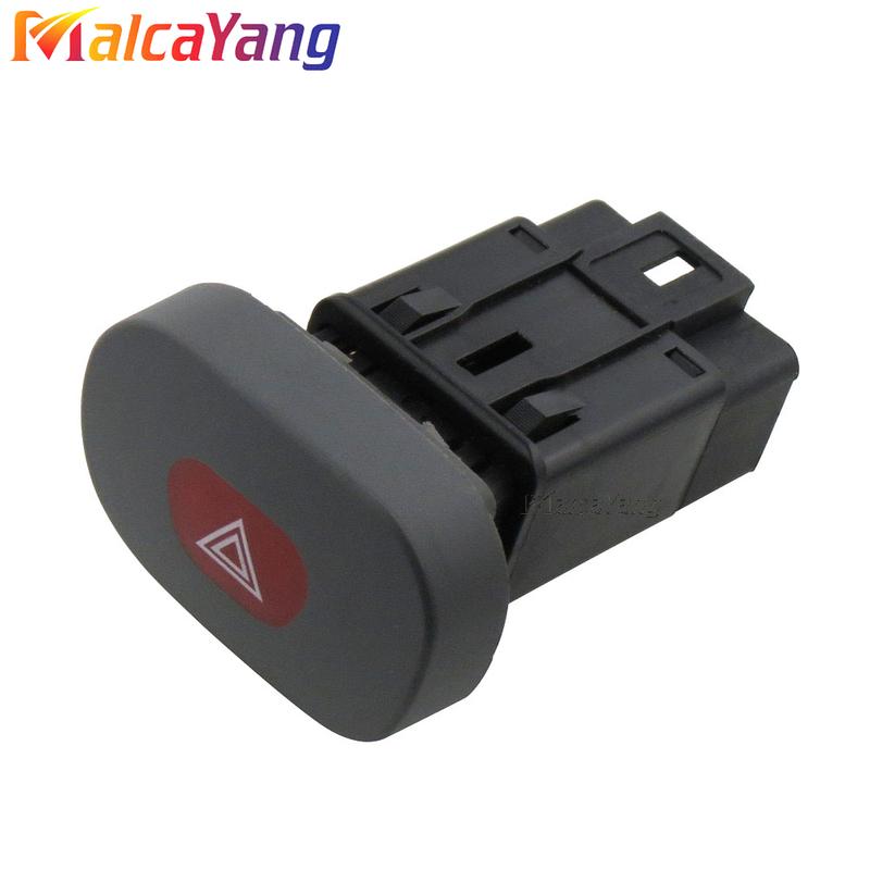 Electric Power Hazard Switch Emergency Warning Light Button New For Renault Megane I Classic Clio II 7700421820 Car Accesoories