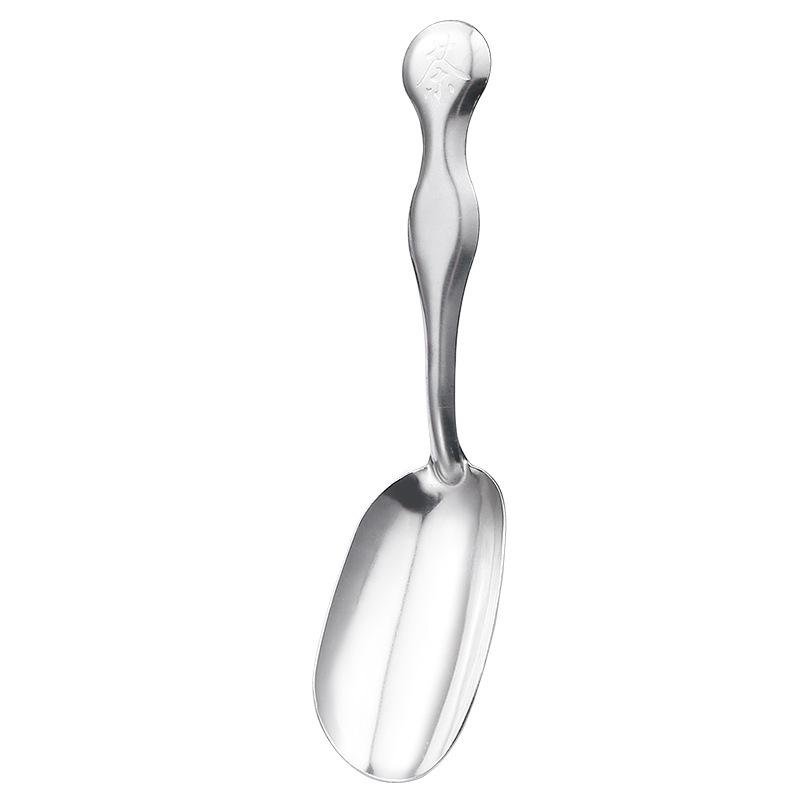 Stainless Steel Tea Spoon Household Engraved Handle Small Tea Spoon Multi-purpose Coffee Powder Spatula Tea Set