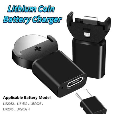 Typ-C-Lithium-Münzen-Ladegerät, weitreichendes Laden für langlebige LIR2032-, LIR1632-, LIR2025-, LIR2016- und LIR2032H-Batterien