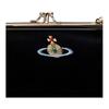 VIVIENNE WESTWOOD Logo Embroidered Snap Closure Chain Velvet Mini Shoulder Bag Women Shoulder Bag Black 52020044W00BXN405
