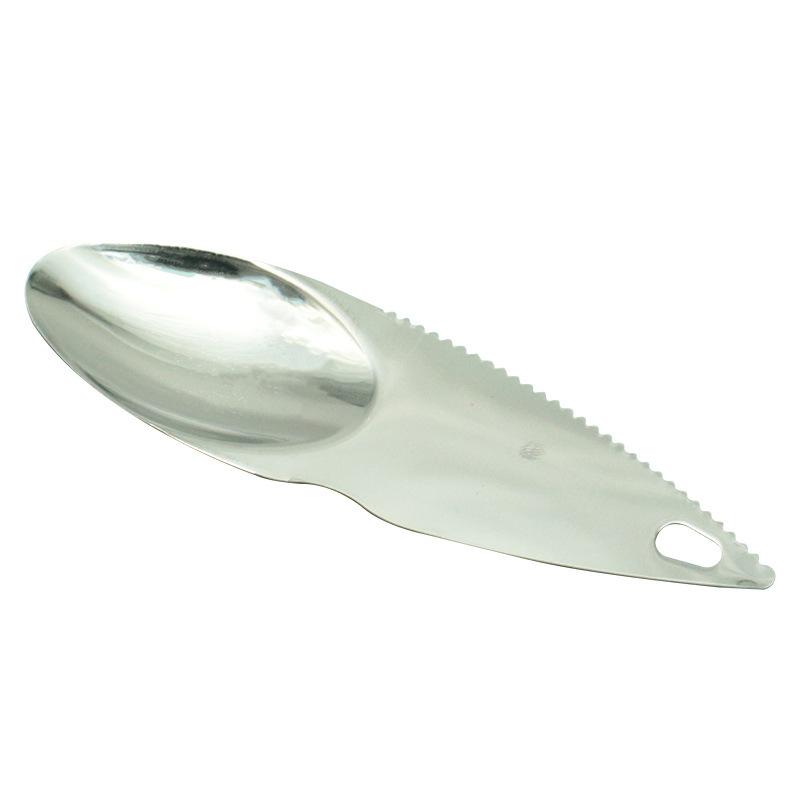 

1PC High Quality Stainless Steel Kiwi Tool - Easy To Scratch, Peel and Serve - Designed for Comfortable Holding - Anti-rust - Easy To Clean