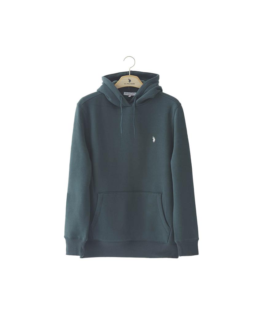 Fleece-Lined Hoodie_Deep Green