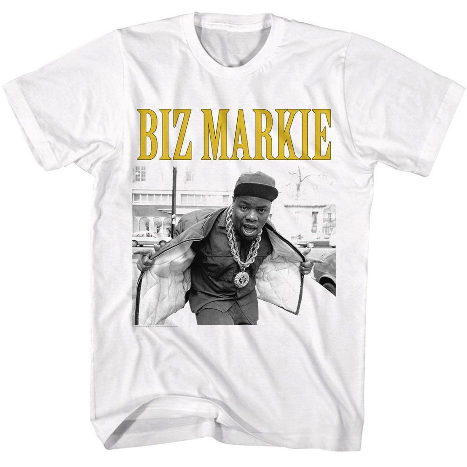 Biz Markie Open Jacket White T-Shirt 2XL