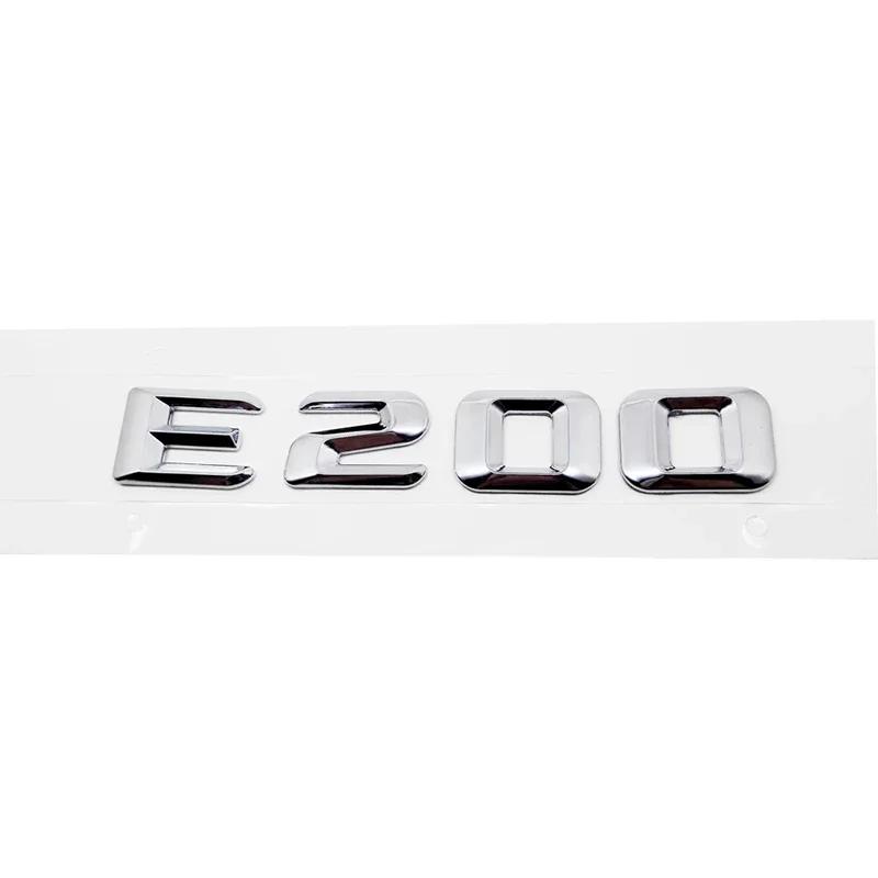 Car Tail Letter Number Emblem Sticker Rear Trunk Badge Decal for Mercedes Benz E Class E53 E55 E63 E200 E220 E230 E240 E250 E260