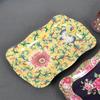 yellow large square iron tray - pack of 3