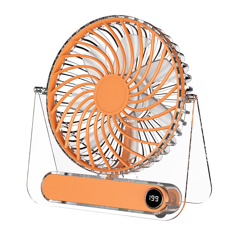 Compact Rechargeable Desktop Fan: Portable & High-Speed for Home, Office, or Outdoor Use Small