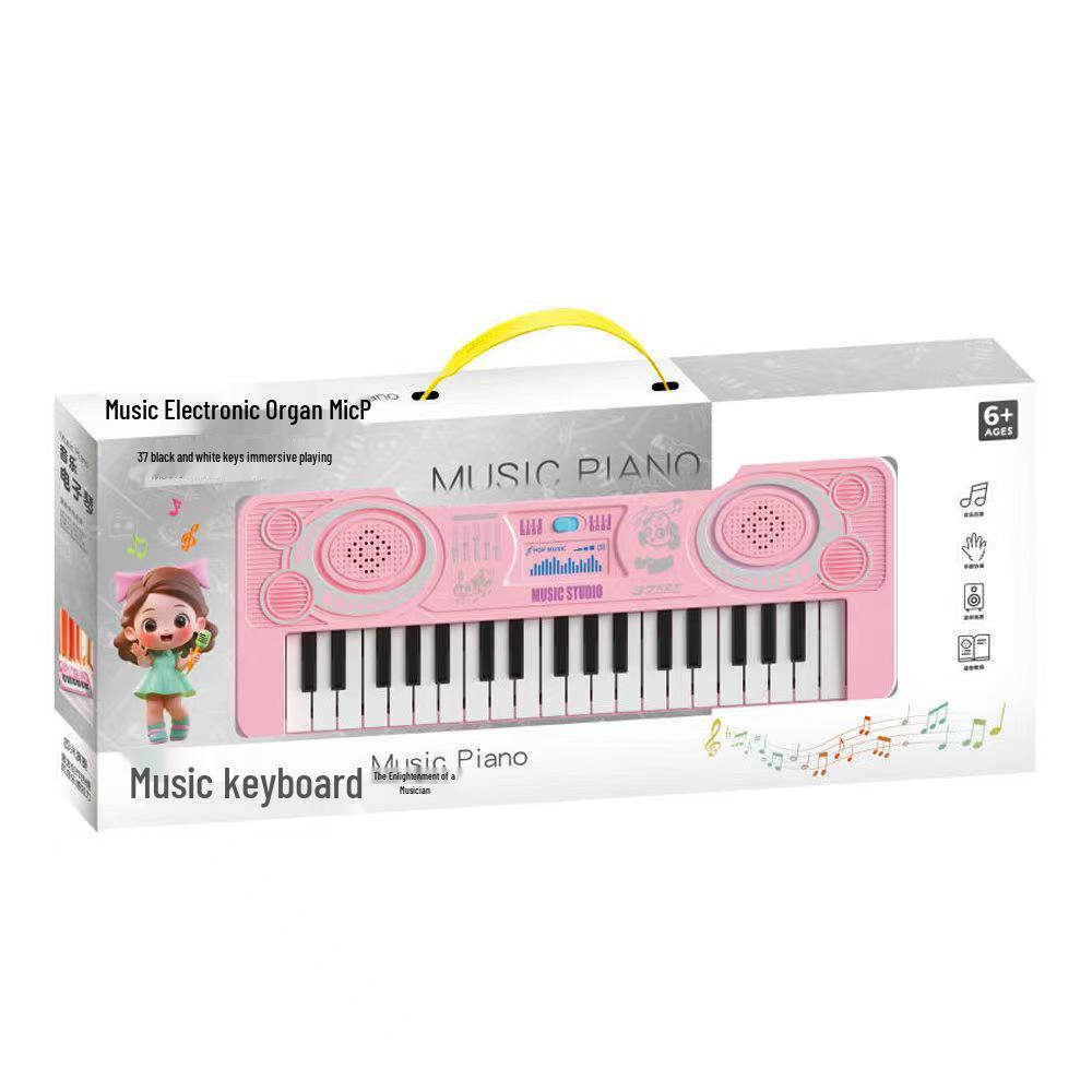 Children s Electronic Keyboard: Playable Musical Instrument for Girls розовый
