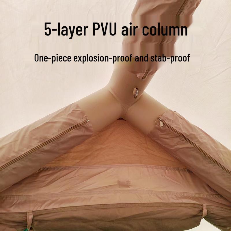 Portable Outdoor Inflatable Camping Tent - Thickened Oxford Cloth for Mountain Wilderness