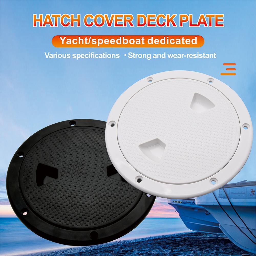 Boat Accessories Boat Hatch 4" 6" 8" ABS Round Non Slip Inspection Hatch w/Detachable Cover for Marine Yacht
