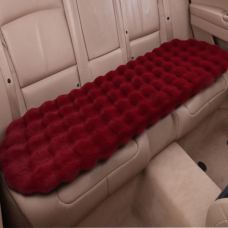 Winter Plush Rabbit Covers Car Seats Cushion Universal Keep Warm Ultra-Soft Auto Chair Protector Pad Car Interior Accessories