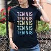 Tennis Unisex Shirt, Tennis Player Tee Black S-2XL