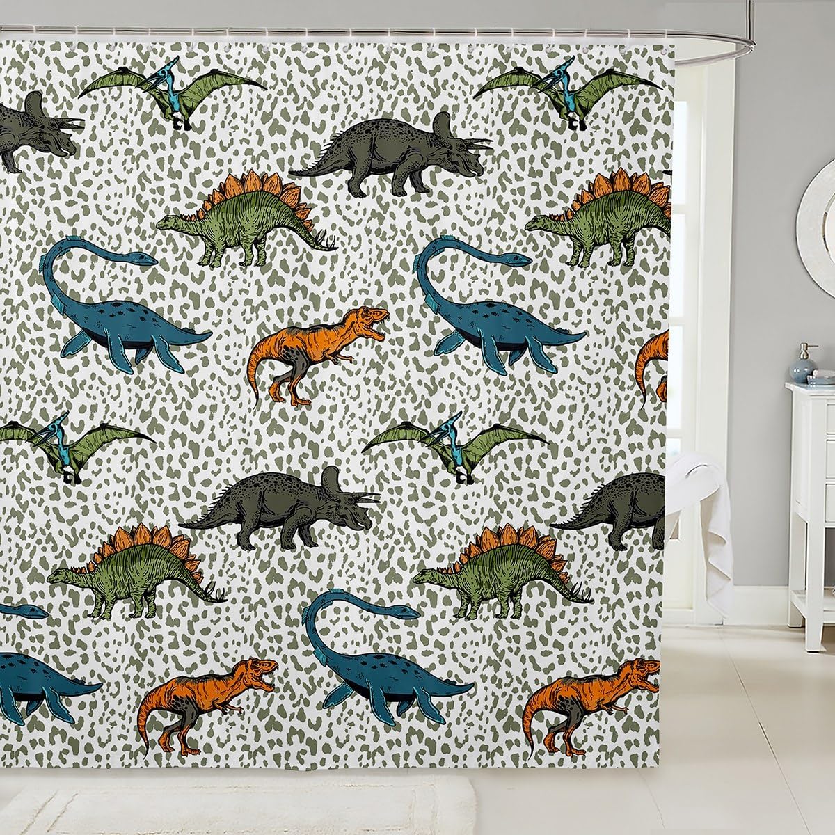 

Ocean Waves Shower Curtain Red Sun Bathroom Shower Curtain Set For Kids Adult Japanese Bath Curtain Ukiyo-E Theme Waterproof W60H190(CM)-1 Pcs
