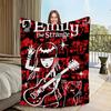 Blanket Flannel warm comfort  soft plush blanket for sofa living room office bedroom travel E-Emily Strange The book gift