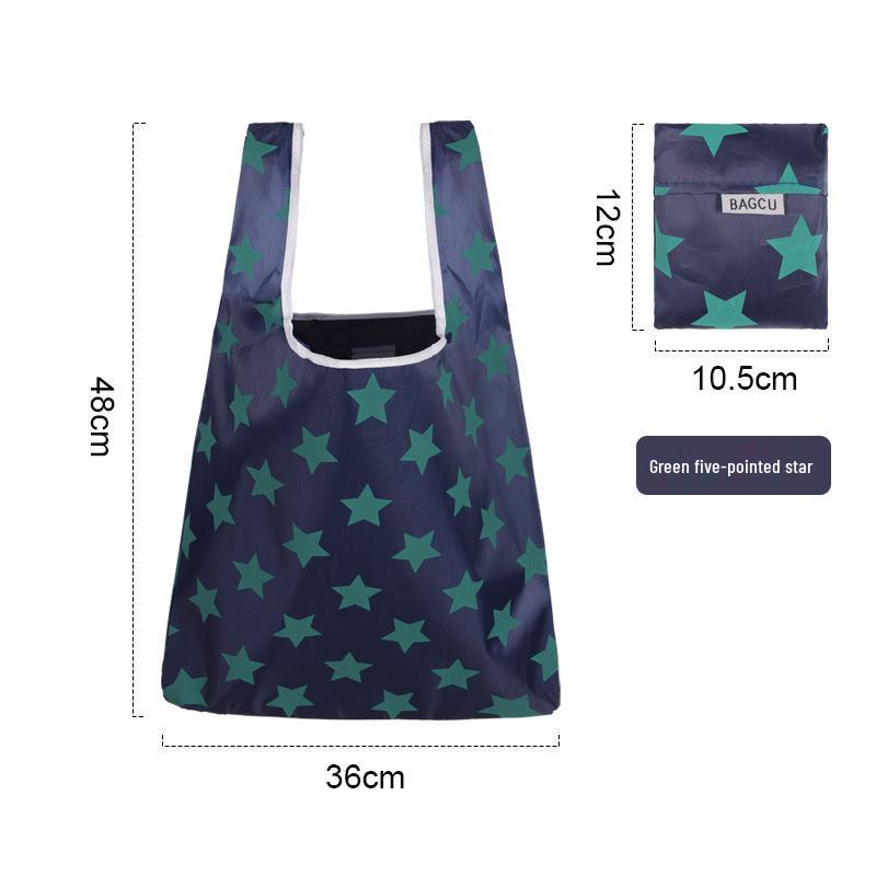 Eco-Friendly Foldable Tote Bag with Logo - Large, Portable, Storable, In Stock