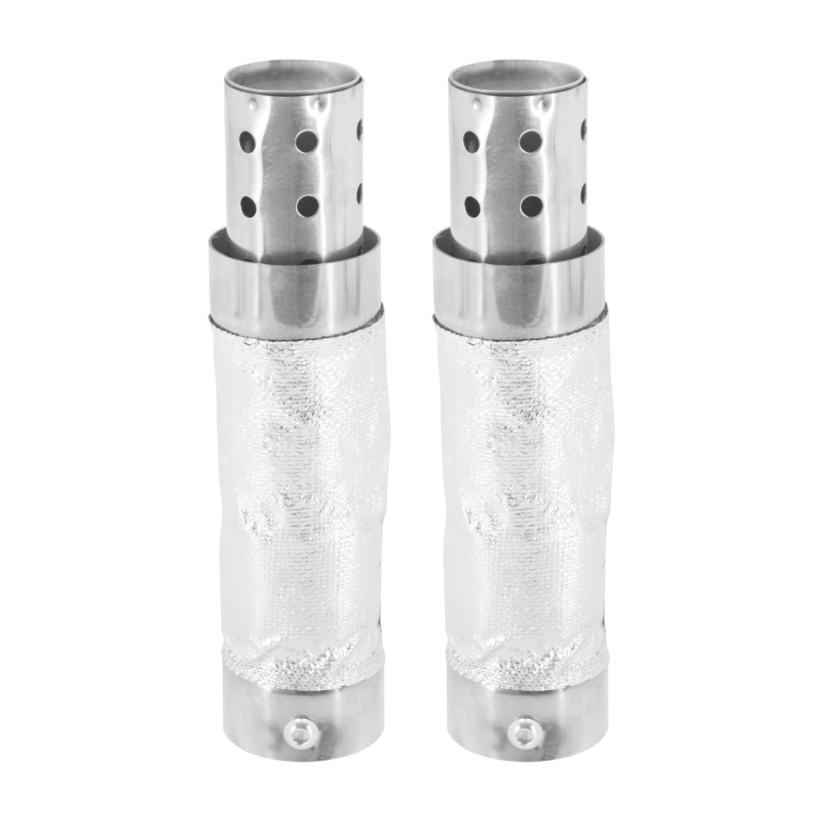 

HDBUBALUS Silencer Quiet Baffle for Harley Sportster Softail Duals Shortshots Staggered серебряный