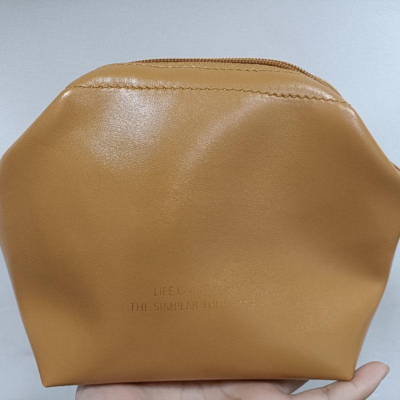 

Косметичка из ПУ в стиле Инс, маленькая дорожная косметичка для девочек коричневый