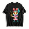 2026 New Year Bulma Themed Fun Print Casual Top Pure Cotton T-shirt