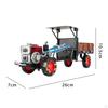 Diecast Tractor Model Vehicle Toy High Details with Sounds and Lights Simulation Farmer Car for