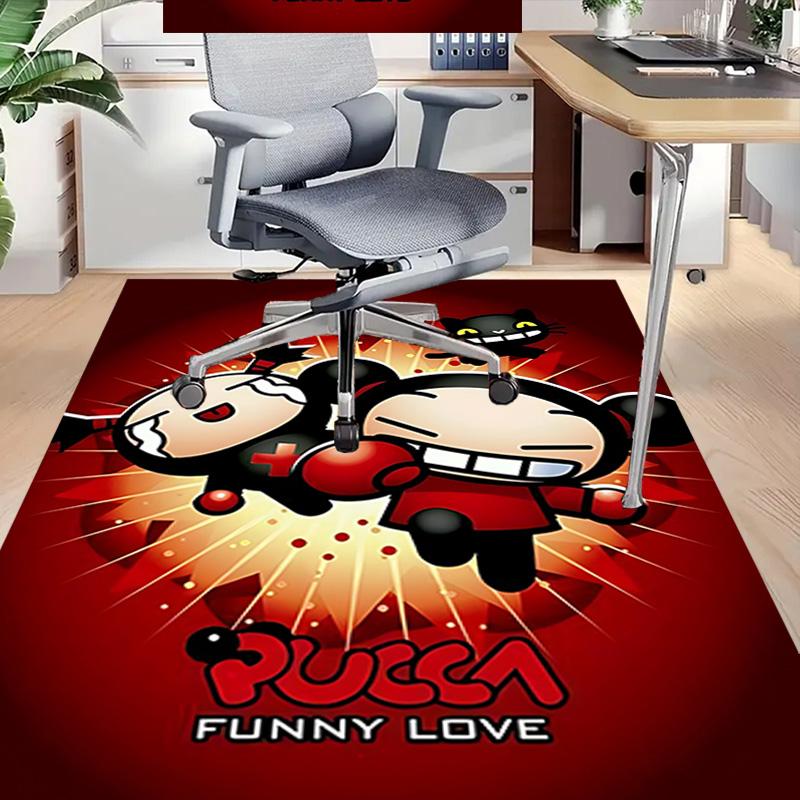 Pucca'S Adventures Love Carpet For Playroom Bedroom Living Room Sofa Home Decorkids Game Area Rug Nonslip Floor Mat