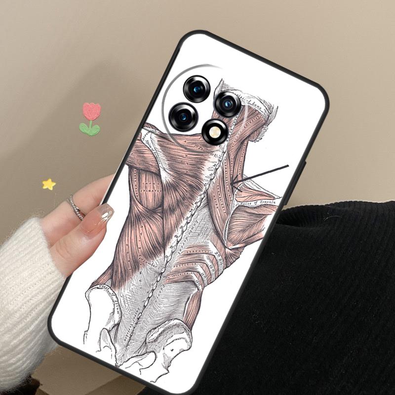 Human Anatomy Case For OnePlus 10 Pro 8T 10T 15 13 12 11 13T 13R 12R Nord CE 5 2 3 4 Lite N20 N30 Cover