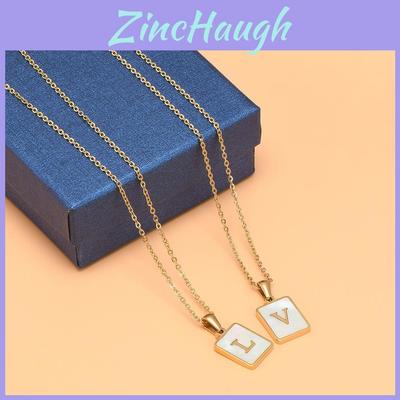 Edelstahl Muschel Buchstabenkette für Damen Europäischer und Amerikanischer Stil Modeschmuck Großhandel
