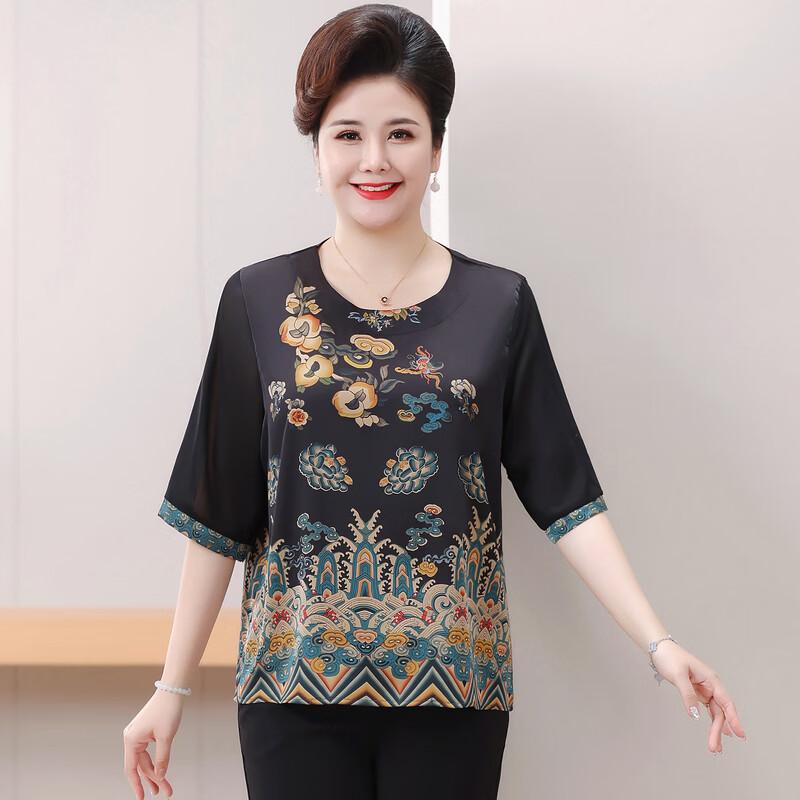 Langsha Women's Plus Size Summer Short Sleeve T-Shirt Top