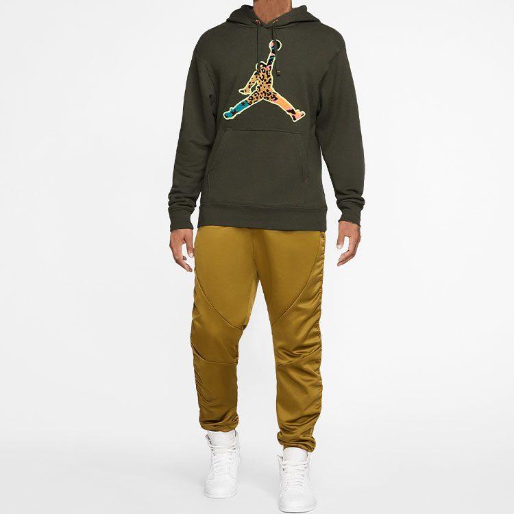 Jordan Sweatshirts Men's Green Hooded Moderate Regular CU1692-355