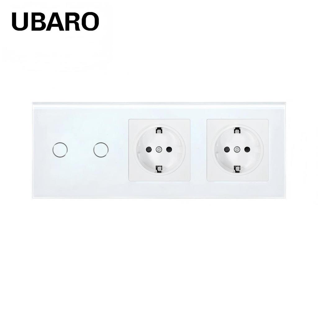 European Standard 228 Smart WiFi Graffiti Switch Socket with Tempered Glass