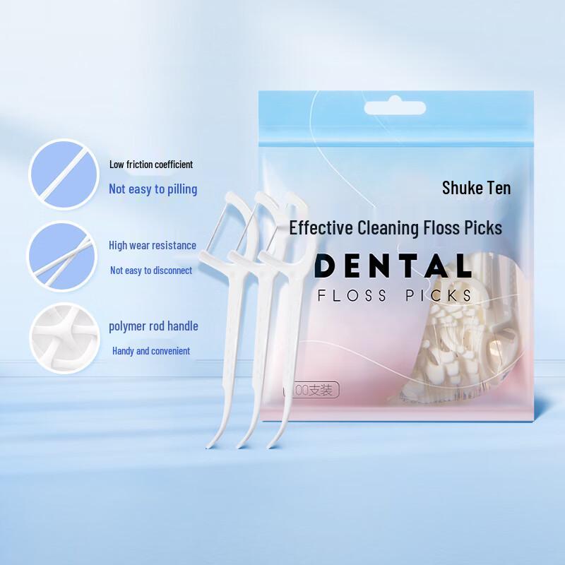 Shuke Specialized Dental Floss Picks, 100 Count