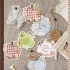 30 sheets Retro Patchwork Convenience Sticker Penny's Handmade Box Series Student Office Message Memo Memo