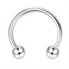 Drperfect Surgical Steel Septum Rings for Women Men Small Cute CZ Dangle Septum Nose Lip Helix Tragus Cartilage Piercing Zircon