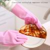 Reusable Silicone Dishwashing Gloves with Scrubby Bristles Durable Hygienic and Slip Proof for Kitchen Bath and Patio Use