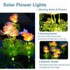 LED Solar Outdoor Garden Lights Waterproof Garland Light Garden Lawn Street Christmas Party Decora Solar Powered Flowers Lamp