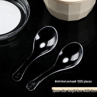 Clear Disposable Dessert Spoons