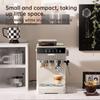 20bar Coffee Machine Semi automatic Home Small Cold Hot 2 Extraction 1.8L Capacity Double Cup Powder Bowl Compatible